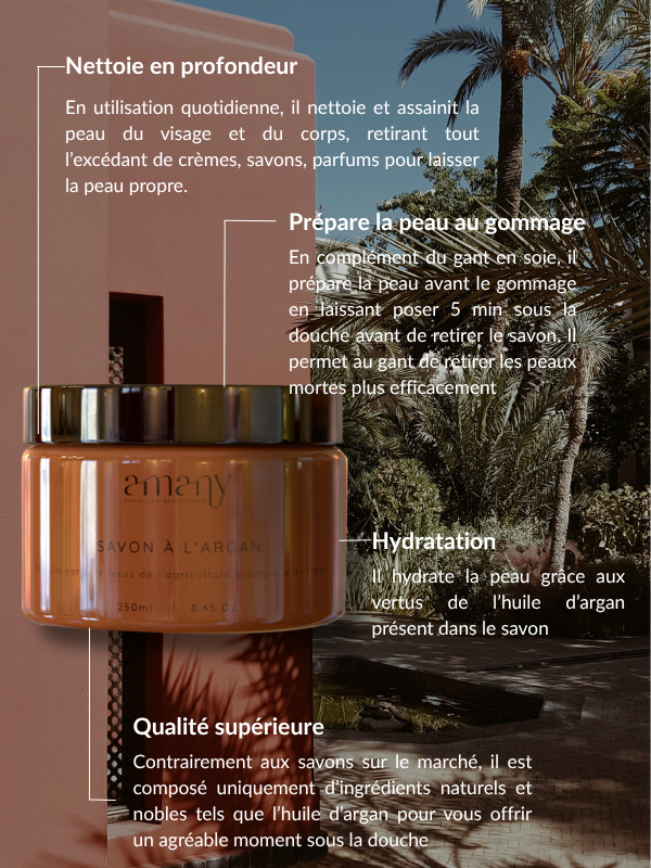 Savon noir à l'argan
